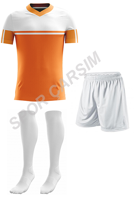 Futbol%20Retro16%20Forma,Şort,Lüks%20Çorap%20Turuncu-Beyaz