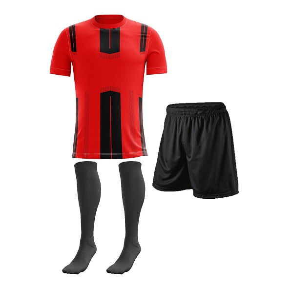 Futbol Dortmund9 Profesyonel Forma,Şort,Lüks Çorap Siyah-Kırmızı