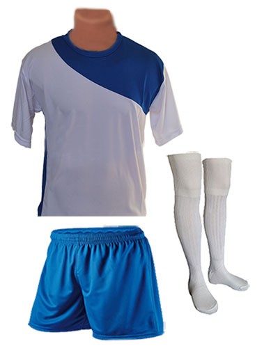 Futbol Forması,Şort,Çorap Evo2 Beyaz-Mavi