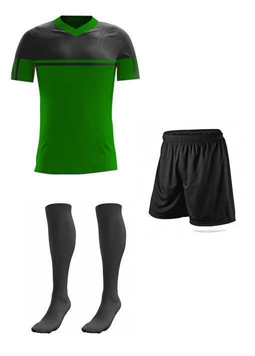 Futbol Retro4 Forma,Şort,Lüks Çorap  Yeşil-Siyah
