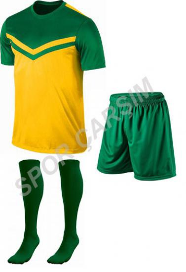 Futbol Falcon3 Forma,Şort,Lüks Çorap Sarı-Yeşil